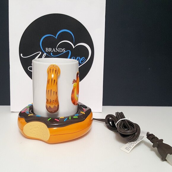 NEW Garfield Mug Warmer With 12 OZ Garfield Mug - Picture 5 of 13